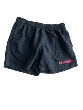 PLAYBOY by pac sun Black swim Shorts with red Logo